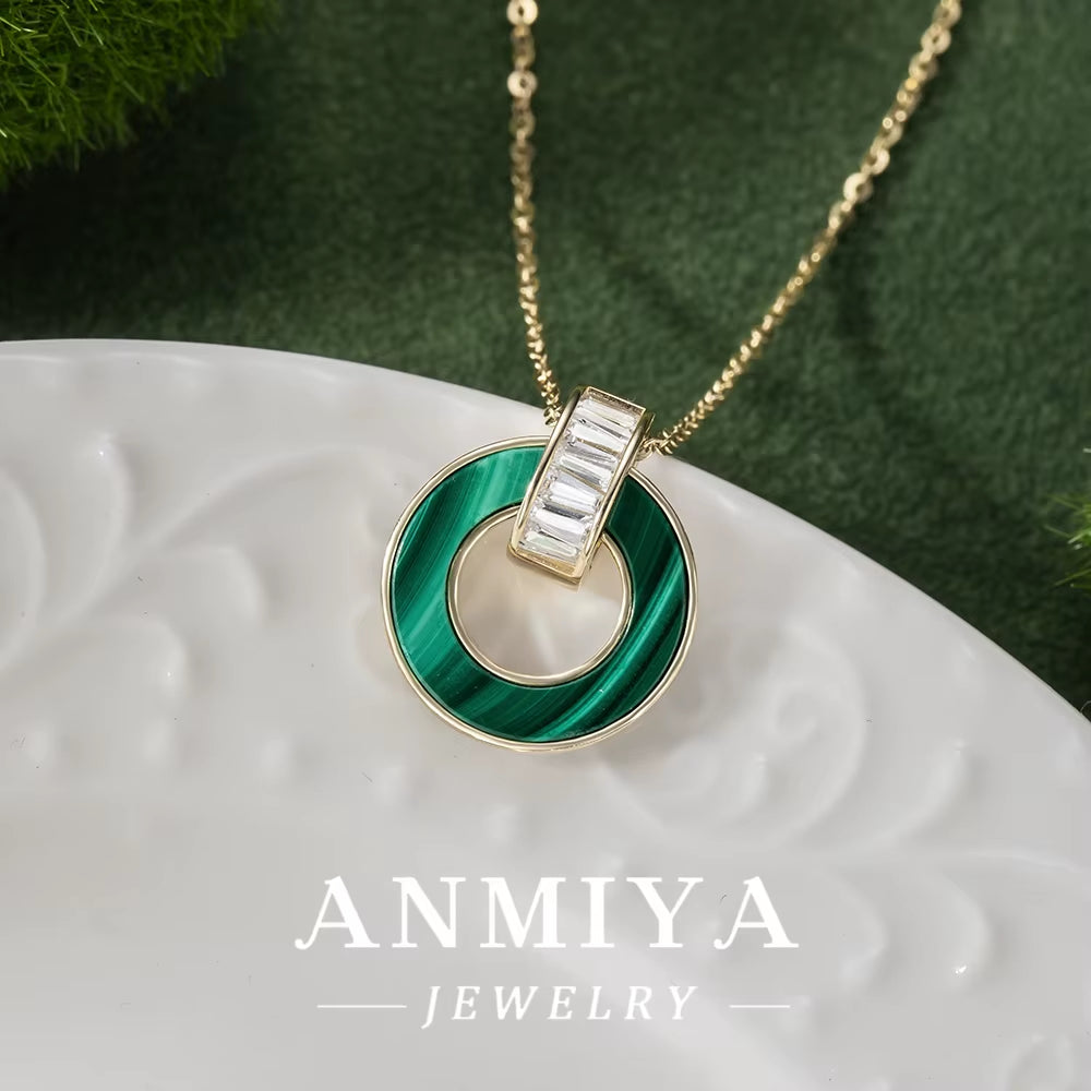 Malachite 925 Necklace, a Timeless Silver Jewelry Piece for Modern Women