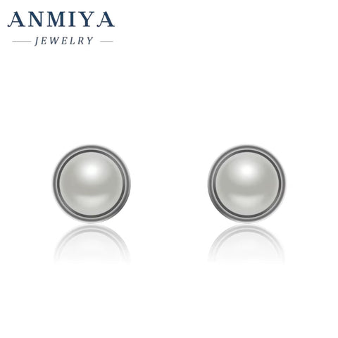 2024 Summer Elegant Cute Pure 925 Sterling Silver Small Pearl Stud Earrings for Women Girls