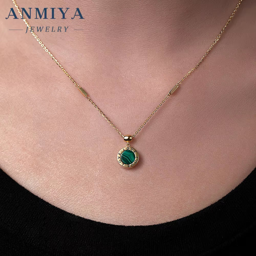 Discover the Beauty of Malachite: 925 Sterling Silver Jewelry, Exquisite Necklace Collection