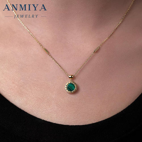 Discover the Beauty of Malachite: 925 Sterling Silver Jewelry, Exquisite Necklace Collection