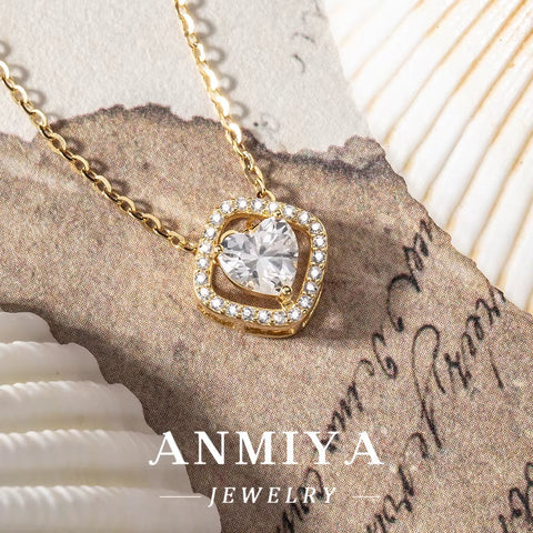 High Quality Unique Fashion Jewelry Heart Necklaces Luxury Pendants Necklace Jewelry Wholesale 925 Silver Custom Logo