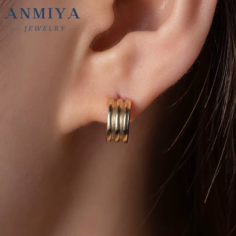 Fine Jewelry Earrings High Quality Fashion Jewelry Inspired Designer Stud Earrings 18K Gold Plated Earrings
