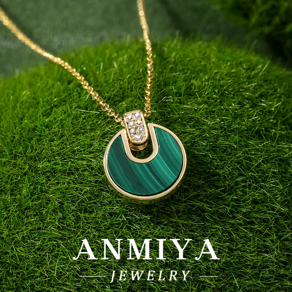 Discover the Beauty of Malachite: 925 Sterling Silver Jewelry, Exquisite Necklace Design