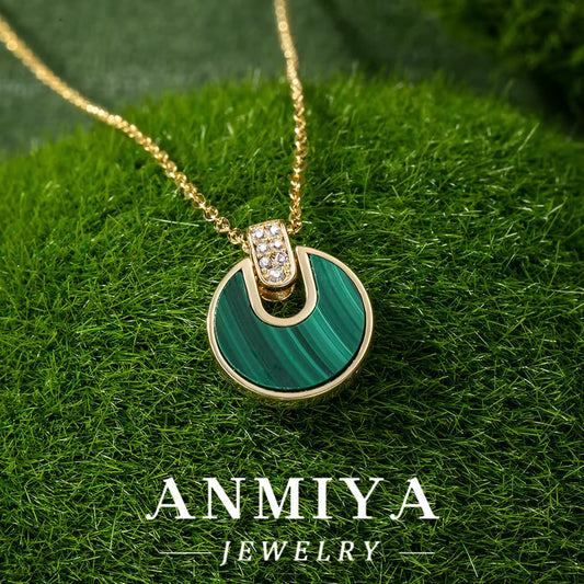 Discover the Beauty of Malachite: 925 Sterling Silver Jewelry, Exquisite Necklace Design