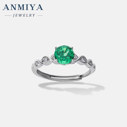 925 Sterling Silver Ring Zircon Waterproof Wedding Pink Green Blue Cubic Zirconia Silver Engagement Ring Set for Women Girls