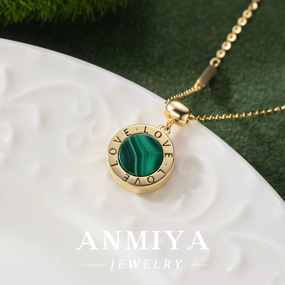 Discover the Beauty of Malachite: 925 Sterling Silver Jewelry, Exquisite Necklace Collection