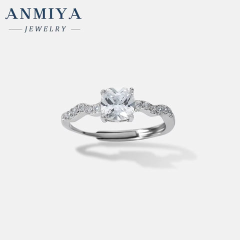 Jewelry Cubic Zirconia Engagement Wedding 925 Sterling Silver Oval Rings for Girls Engagement Rings