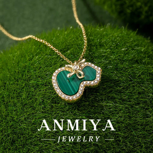 925 Sterling Silver Jewelry: Malachite Necklace, Crafted for Durability and Style