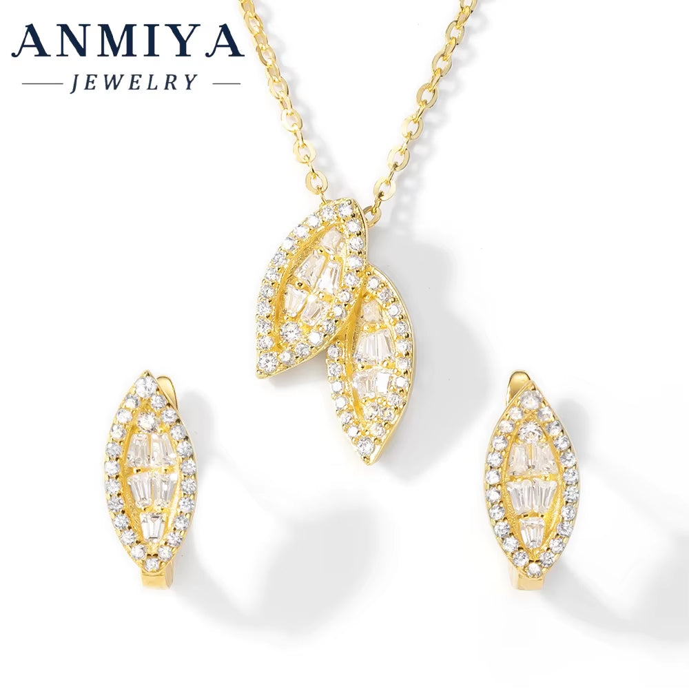 Elegant 925 Silver Jewelry Set for Anniversary,Wedding Sterling Silver Jewelry, Shimmery Silver 925 Set, Gift Ready