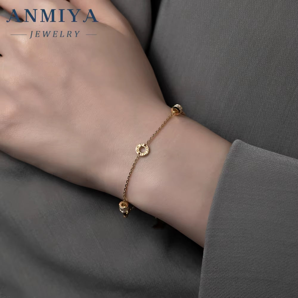 Wholesale 925 Silver Clover Bracelet Geometric Pattern Formal Jewelry Luxury Women'S Accessories for Jewelry Boutique Suppliers