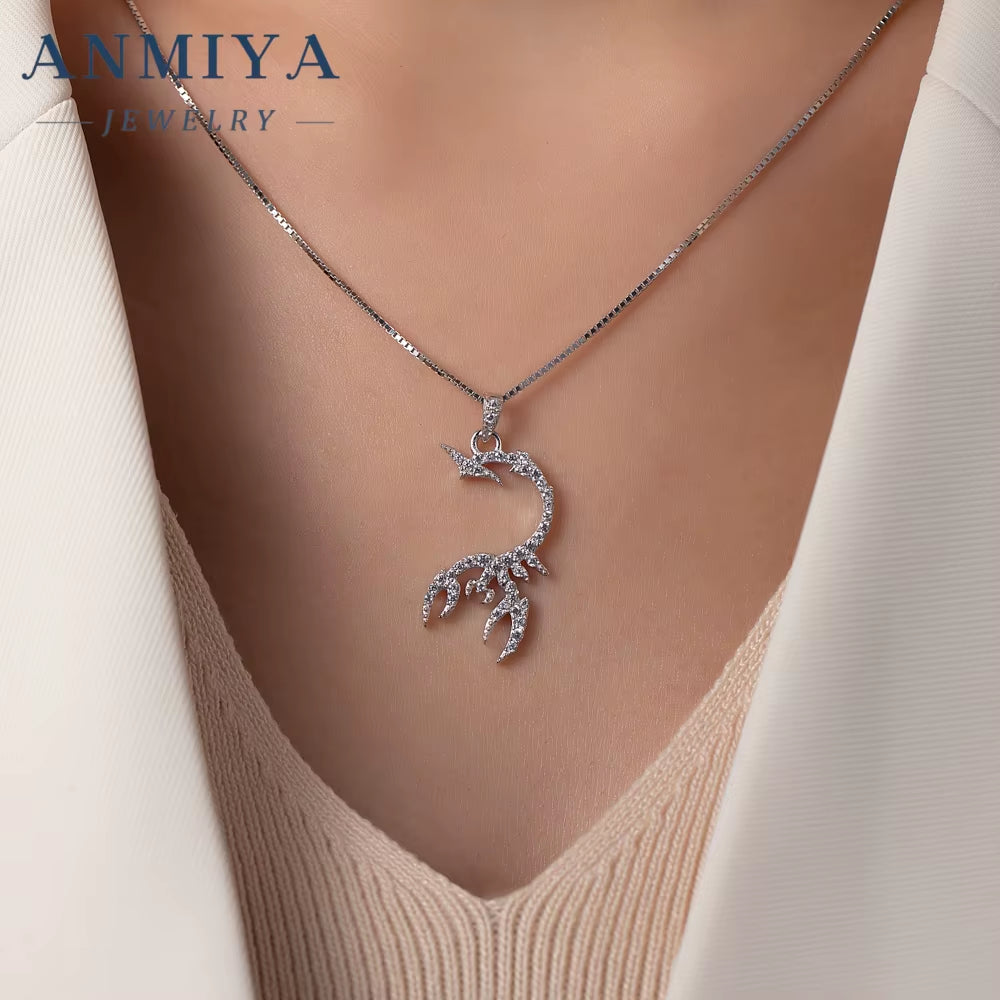 ANMIYA Punk Rock Scorpion King Pendant Animal Jewelry Cool 925 Silver Scorpio Men'S Boy'S Scorpion Pendant Necklace