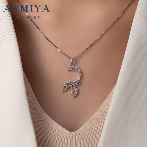 ANMIYA Punk Rock Scorpion King Pendant Animal Jewelry Cool 925 Silver Scorpio Men'S Boy'S Scorpion Pendant Necklace