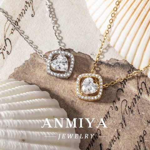 Best Selling Unique Fashion Jewelry Heart Necklaces Luxury Pendants Necklace Jewelry Wholesale 925 Silver Necklace