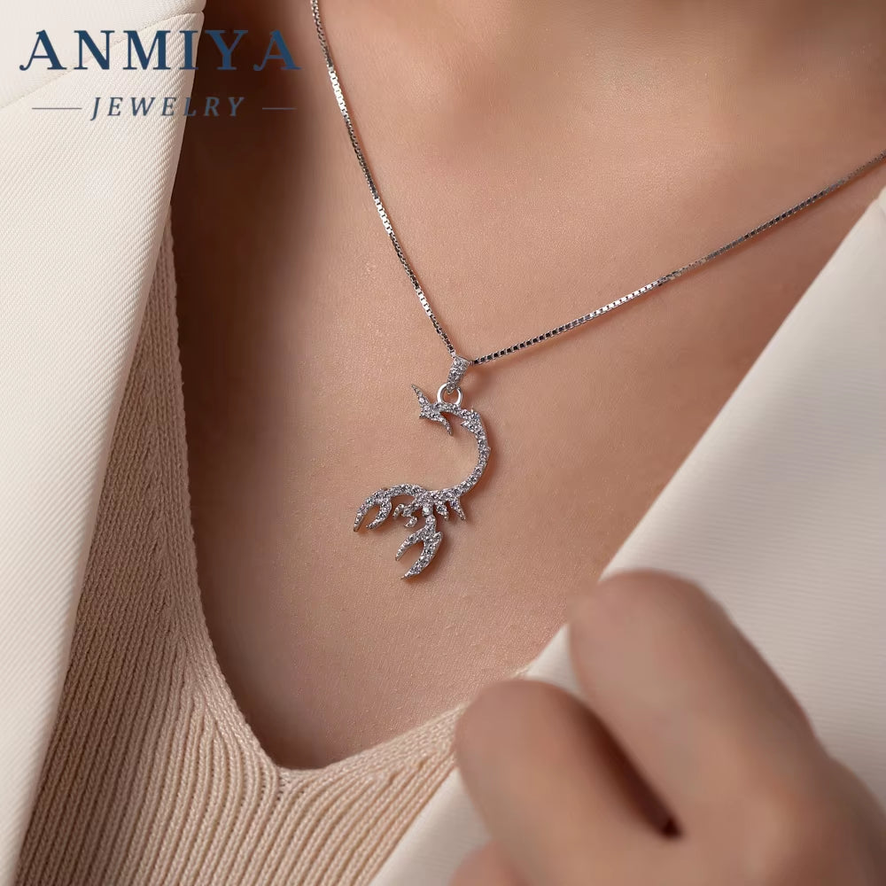 ANMIYA Punk Rock Scorpion King Pendant Animal Jewelry Cool 925 Silver Scorpio Men'S Boy'S Scorpion Pendant Necklace