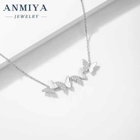 Women'S Fashion Sterling Silver Necklaces Elegant Jewelry for Anniversary Occasion