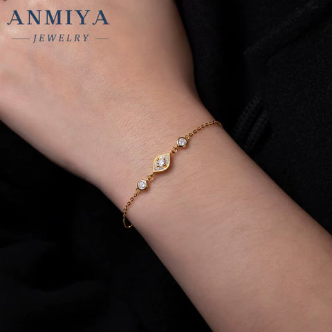 Minimalist Silver Jewelry Thin Chain Clover Bracelet Delicate Everyday Wear Silver Clover Bracelet