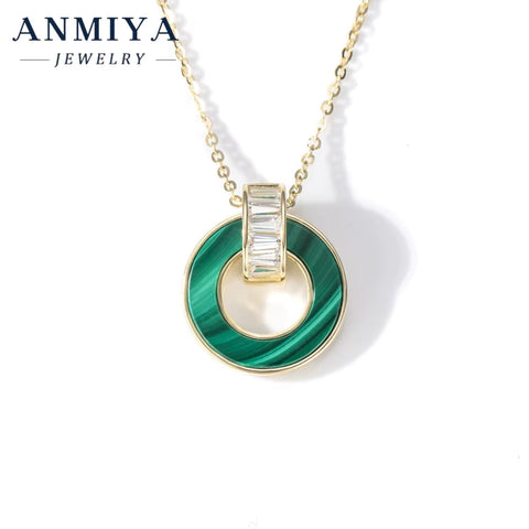 Malachite 925 Necklace, a Timeless Silver Jewelry Piece for Modern Women
